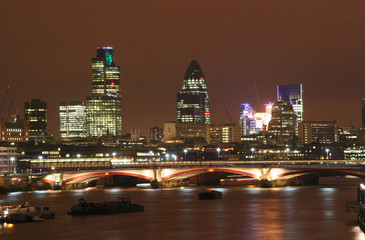 Obraz premium London City skyline at night