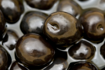 black olives background