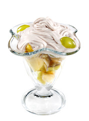 Fruit Piece under Cream (Fruits Fool)