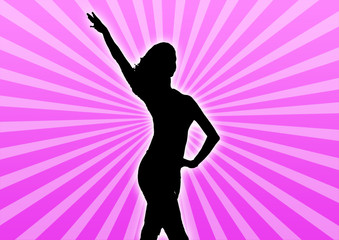 Sexy Partygirl Silhouette