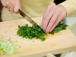 Beautiful woman in kitchen