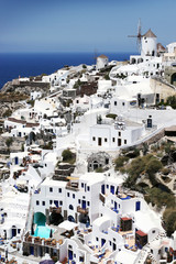 Naklejka premium Santorini Island