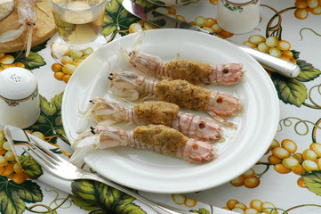 Canocchie farcite - Secondi di pesce