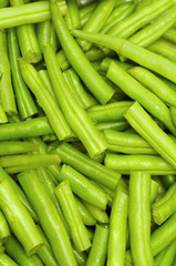 String beans as a background