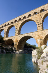 Fototapeta premium Ouvrage d'art - Aqueduc romain - Pont du Gard