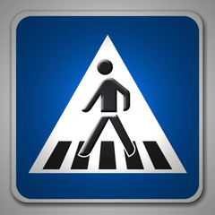 Schild Zebrastreifen