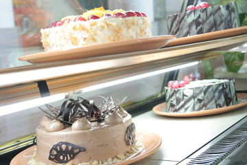 cake in the cake display