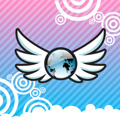 Vector Planet Earth Logo