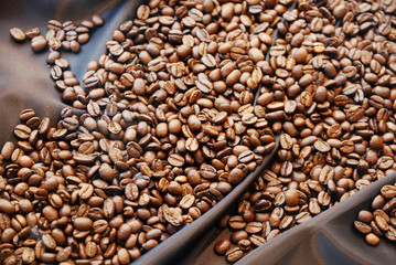 coffee beans aroma food background