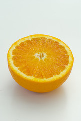 Fresh fruit, a tropical orange on white backgroud