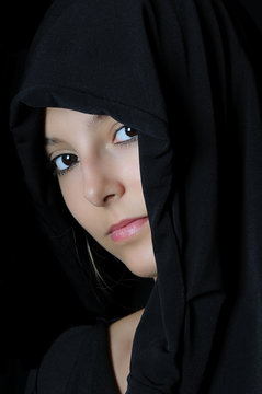 Muslimin Mädchen Burka Schleier Frau, Mohammedanerin
