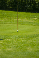 Golf club view of putting green - sport