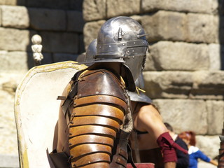 lucha de gladiador romano
