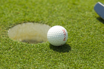 Golf club view of putting green - sport