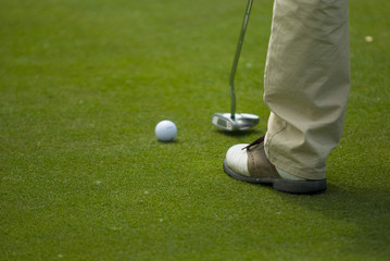 Golf club view of putting green - sport