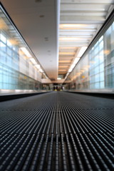 Moving Walkway in Airport - Prespective View