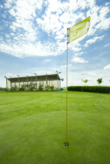 Obraz premium Golf club view of putting green - sport