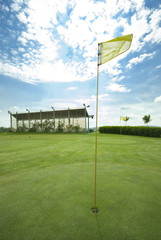 Obraz premium Golf club view of putting green - sport