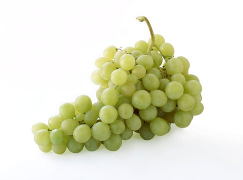 bunch of white swet grapes