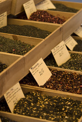 oriental spices for sale - on a french market in the provence