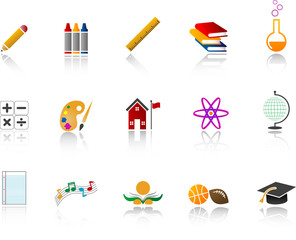 Education Icon Set - Full Color version