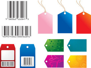 Barcodes and Gift / Shopping Tags
