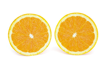 Oranges isolated over white background