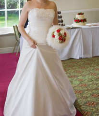 a fashion show at a wedding fair