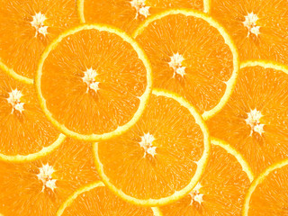 Group of juicy oranges for a background