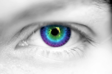 Colorful eye