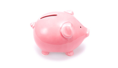 Pink piggy bank