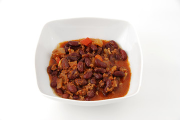 assiette de chili concarne