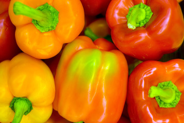 A shot of some paprika in red colors