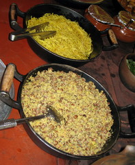 Manioc tapioca et spaghettis....