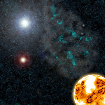 Space Field in a different galaxy