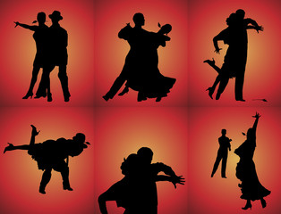 Fototapeta na wymiar Tango Dancers