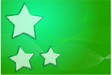 sfondo verde con stelle natale