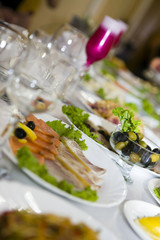 Table at restaurant.