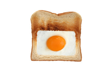 Spiegelei auf Toast