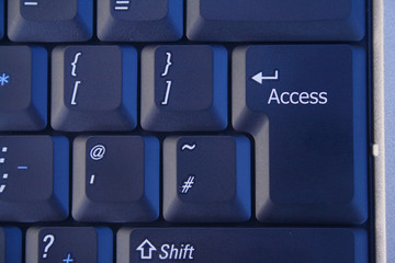 Keyboard with the access key