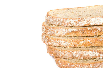 slices of wholemeal bread