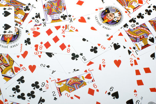 Background from the playing cards