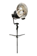 Studio strobe isolated on the white background