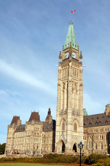 Fototapeta na wymiar Parliament of Canada in Ottawa in the early morning light