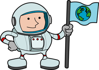 Illustration of astronaut
