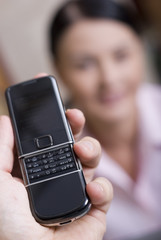 Cell phone in a hand