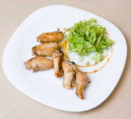 Grilled chicken wings