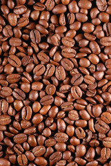 Coffee background. Perfect coffee grains. High detail