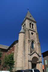 Fototapeta na wymiar Eglise en Aveyron Causse