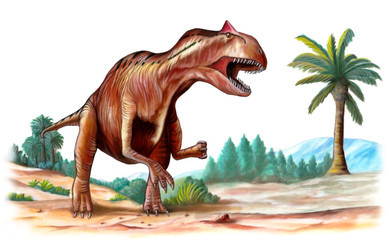 Allosaurus, jurassic era predator.